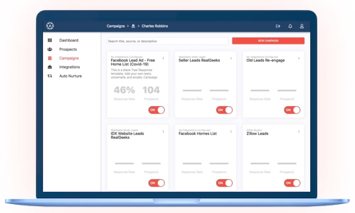 Agent Legend dashboard.