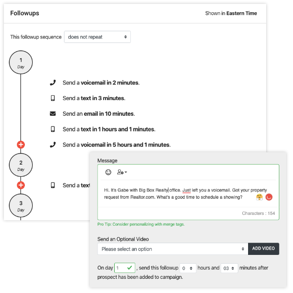 Personalization of follow-up in Agent Legend platform